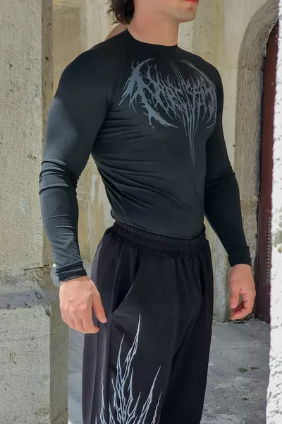 Ezekiel - Long Sleeve Compression T-shirt (BLACK)