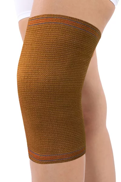 (2 PEZZI) Ginocchiere in lana - Mal di ginocchio, reumatismi, dolori articolari, artrosi, (MARRONE)