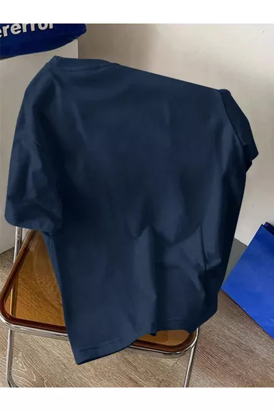 Unisex Herren/Damen BASKET/NBA Farblich bedrucktes Oversize-Baumwoll-T-Shirt mit Rundhalsausschnitt