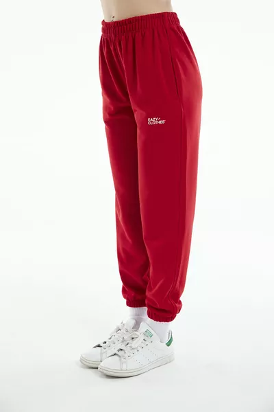 سروال رياضي أساسي فخم للجنسين بحزام مطاطي من إيزي