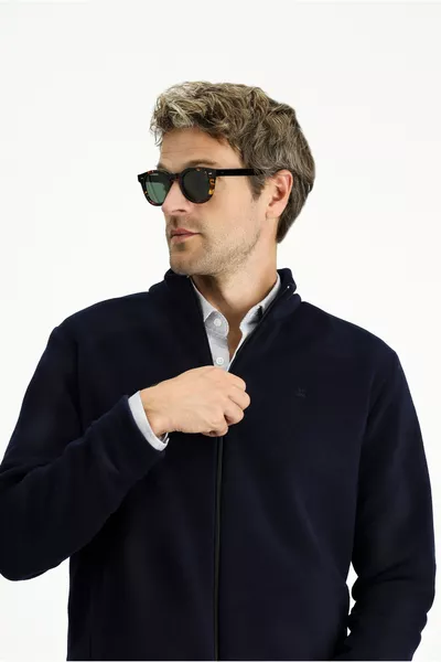 Zip-Up Fleece Sweatshirt