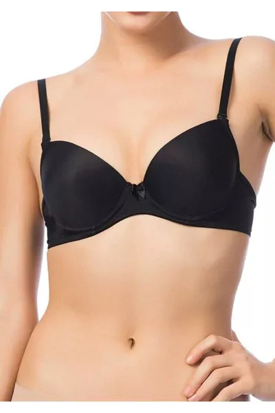 Reggiseno con Ferretto Imbottito e Spalline Trasparenti 
