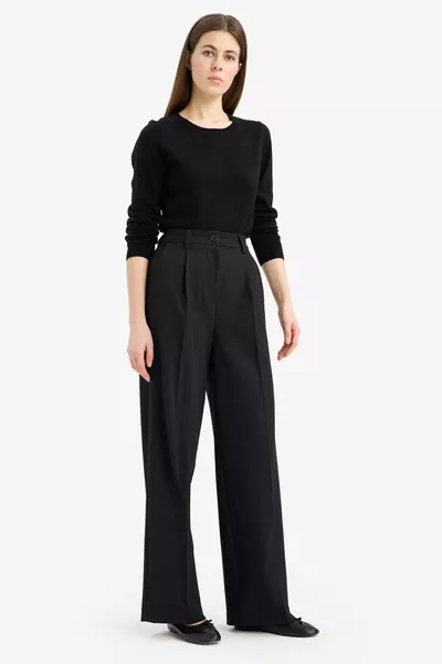 Basic Crew Neck Relax Fit Extra Soft Cashmere Textured Knit Sweater AU