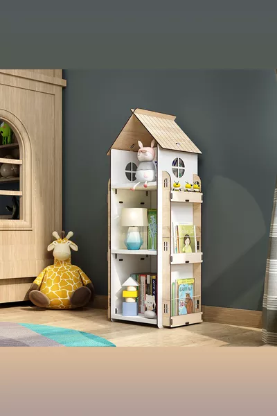 Roofy Libreria Montessori in Legno a 9 Ripiani per Cameretta dei Bambini, Stile Scandinavo, Libreria Educativa Montessori