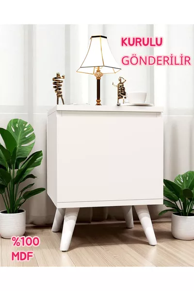 خزانة جانبية بجيمل بطبق سرّي، مصنوعة من MDF، مركبة، لا تحتاج إلى تجميع