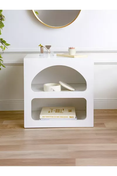 خزانة جانبية عصرية بوهمية من ليفا (تغطية بغشاء)