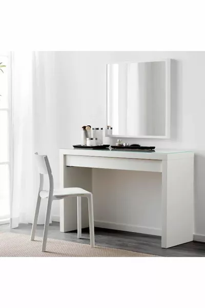 طاولة مكياج مالم، أبيض