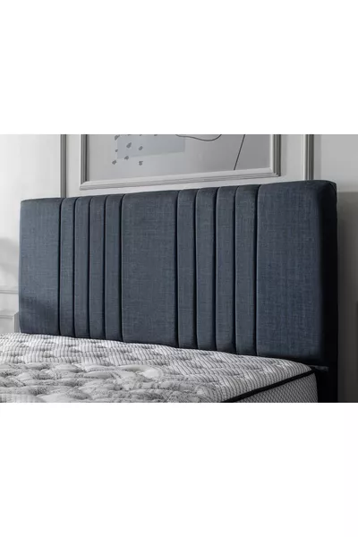 Tête de lit simple Biella bleu marine cm