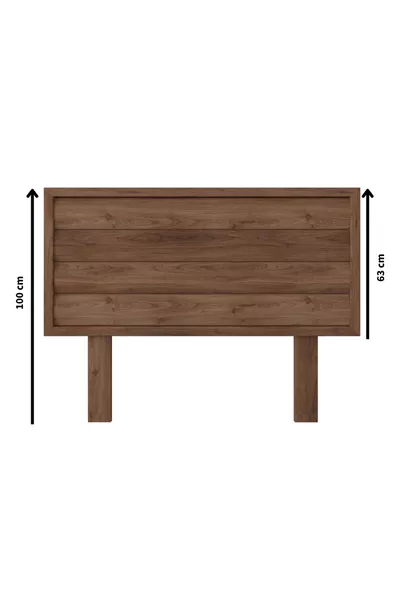 Hüma Model Walnootkleurig Houten Enkel Hoofdbord (YTY)