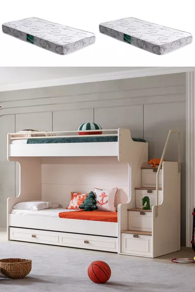 Bunk Bed, Zenit Plus Bunk Bed with Two Comfort Mattresses