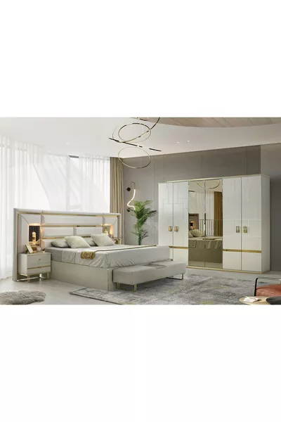 CEVAHİR MDF-Based Bedroom Set