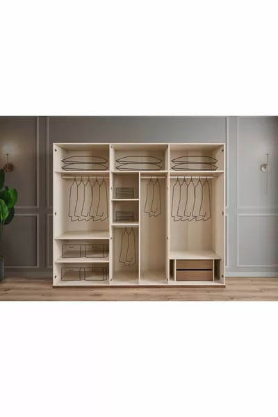 غرفة نوم أفينا بستة أبواب