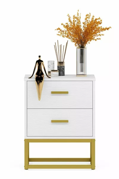 خزانة جانبية بيضاء من لودوفيكا جولد ميتال