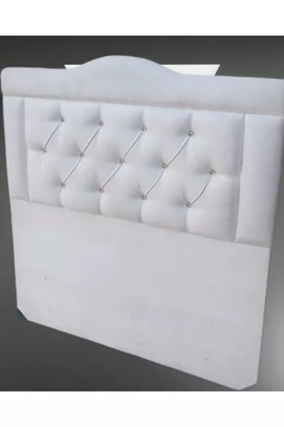 Titel DK Eenpersoons 'lijk Model Veulenhaar Wit Stof Handgemaakt