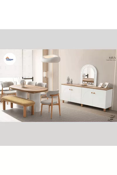 طقم غرفة نوم وغرفة طعام حزمة الزفاف