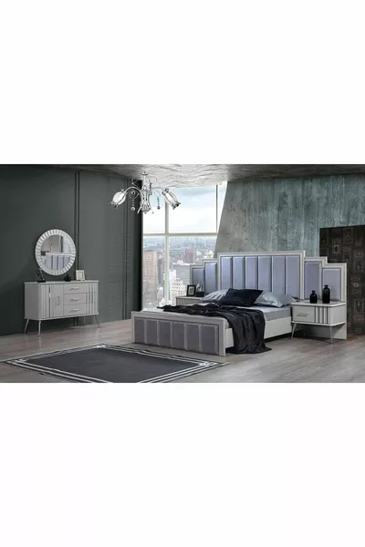 Erva MDF Bazalı Yatak Odası Takımı