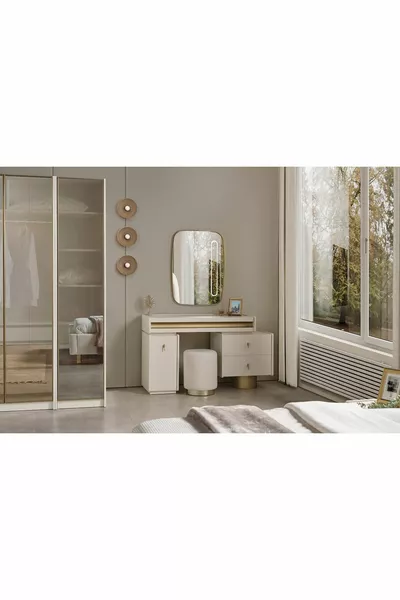 طقم غرفة نوم فيكتوريا مع خزانة زاوية