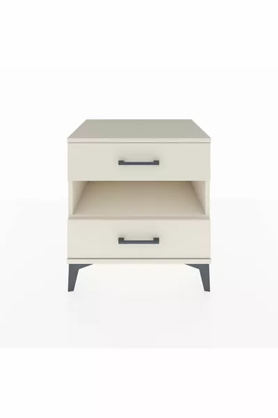 خزانة جانبية هايبرين بطابق واحد ودرجين - عقيق القمر