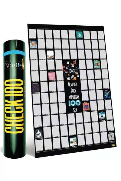  неща за правене преди смъртта с изтриване постер, Изтриваем подаръчен постер