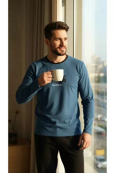 طقم بيجاما رجالي من الفرو