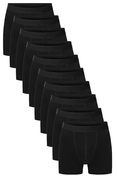 Men's Black Solid Stretch Boxer Shorts, Pack of 