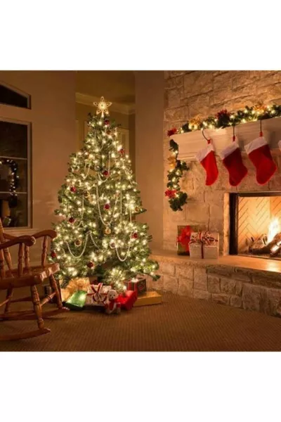 Guirlande lumineuse à  LED avec prise - Ampoule - Lampe décorative m Lumière du jour pour sapin de Noël