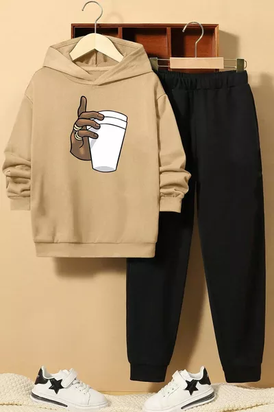 Kids Tupac Coffee Tracksuit