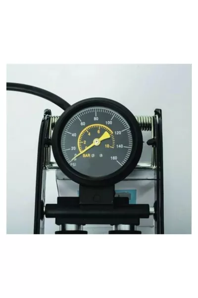 Dual Piston Foot Pump for Bike, Ball, Motorcycle Inflation