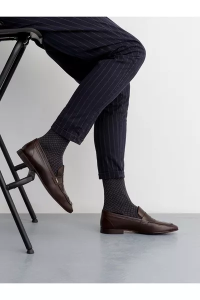 عشر أزواج رجالية من البامبو الجاكار بدون خياطة مع صندوق