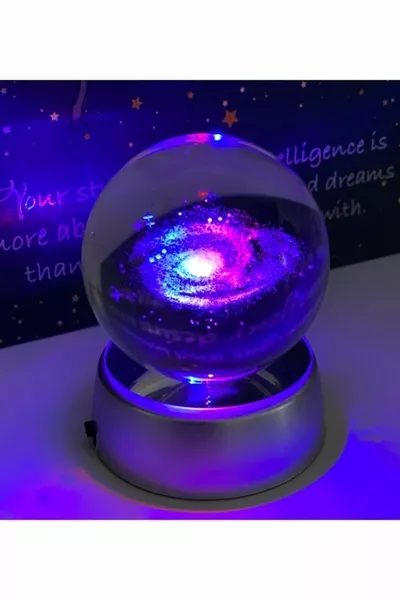 Светещ стъклен глобус Млечен път