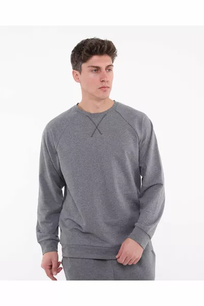 طقم بيجامة رجالي مخطط مخيط، طقم بيجامة موسمي بخيط مزدوج