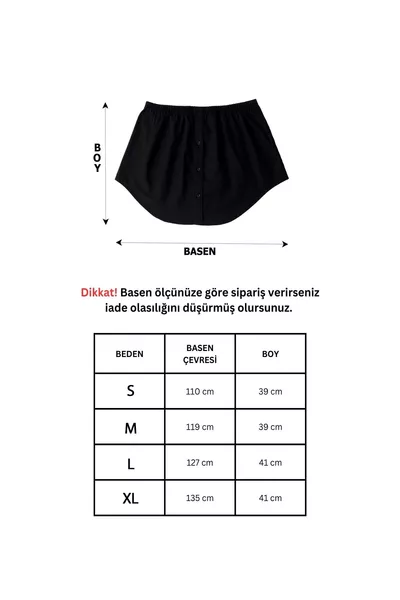 تنورة بوبلين للنساء من كادين كورتاريسي