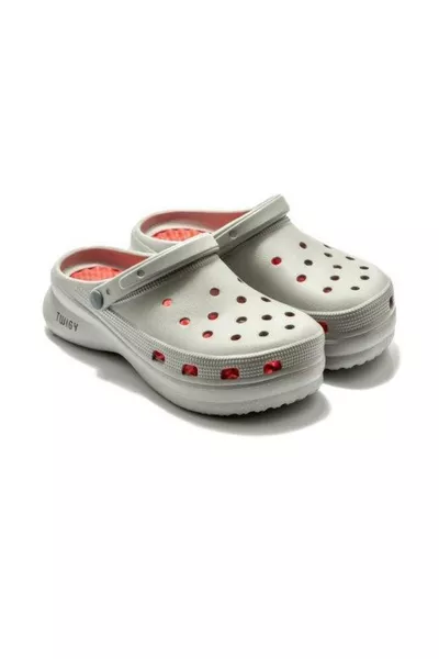 Sane Damen Hausschuhe Grau /