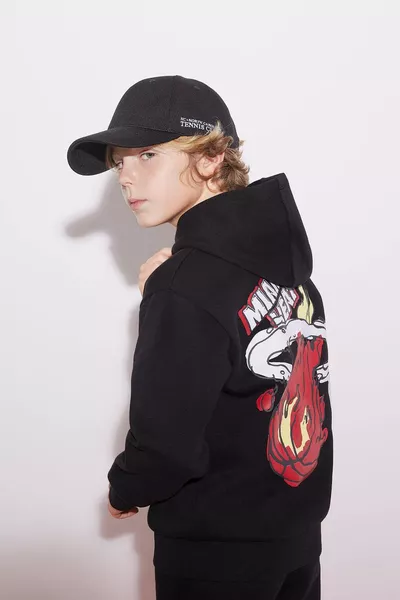 Мъжко детско суичър с качулка NBA Miami Heat WN