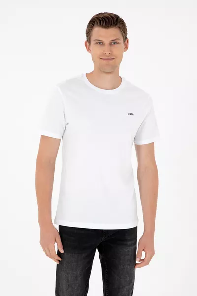 T-shirt basique blanc pour homme 