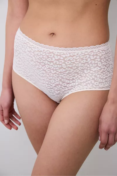 Easy Lace Highwaist Krem Slip Külot