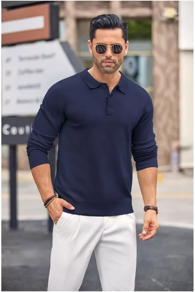 سويتر رجالي من صوف مايكو بولو ياكا