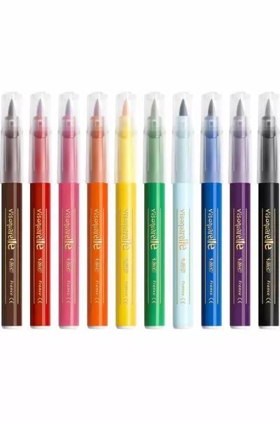 Kids Visaquarelle Brush Tip Felt Tip Paint Marker  Colors