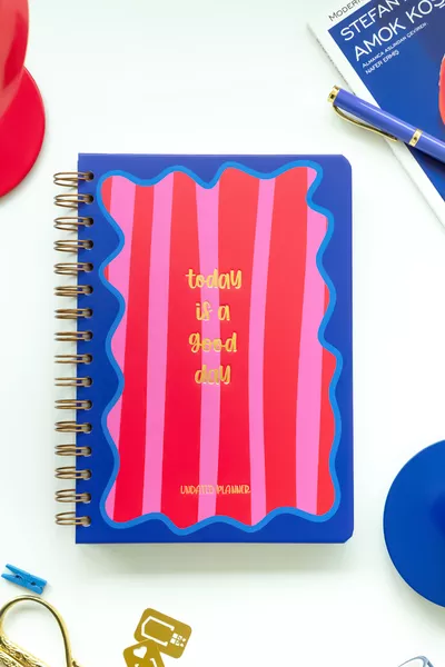  Spiral Undated Planner Notebook