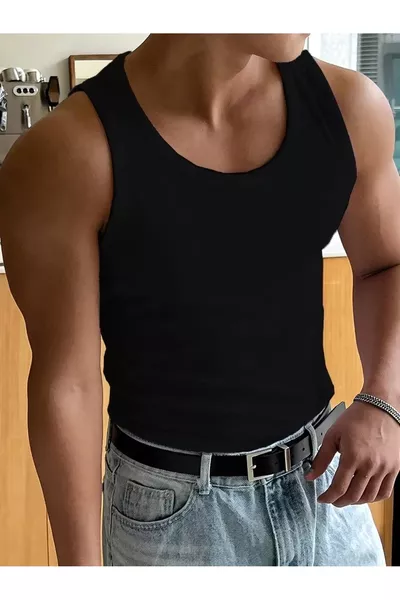 قميص رياضي رجالي بأكمام قصيرة من الليكرا