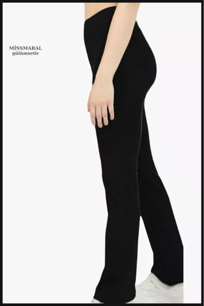 Legging Femme Noir Large Taille Haute Remodelant Ceinture Large Antidérapante Détail Boucle 
