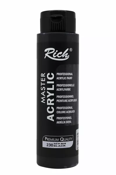 طلاء أكريليك ماستر  سم مكعب أسود