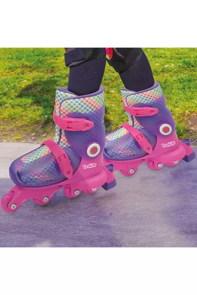 Pattini 2 in 1 Twisty con Ruote Regolabili - Viola