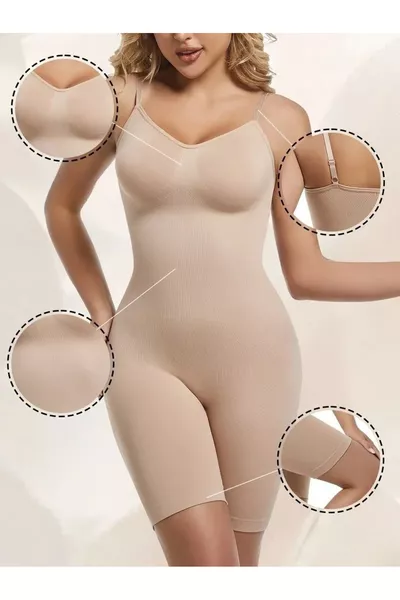 Larix Model Extra Verstevigend Extra Aansluitend Volledige Lengte Body Korseer Huidskleur