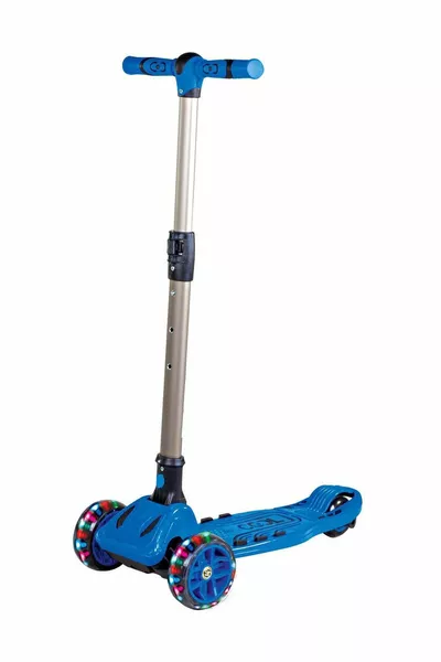Blue Cool Wheels Maxi LED Light 3-Wheel Height Adjustable Scooter kg