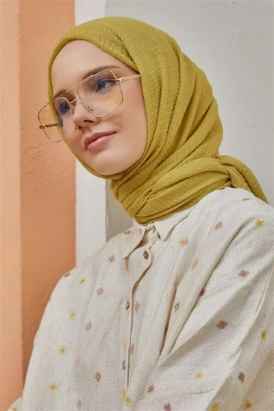 Bürümcük Oil Green Shawl