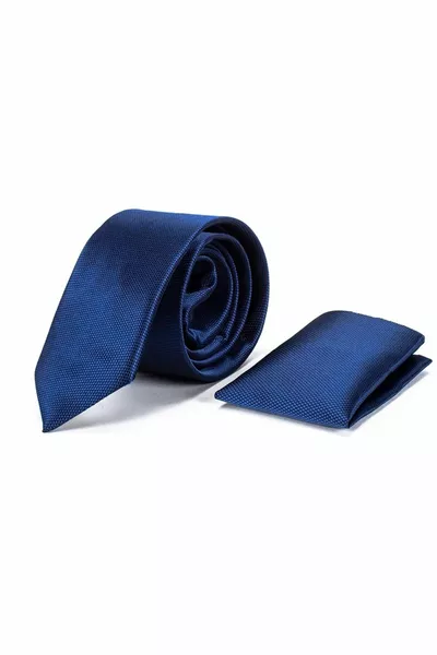 Classic Handkerchief Navy Men's Tie