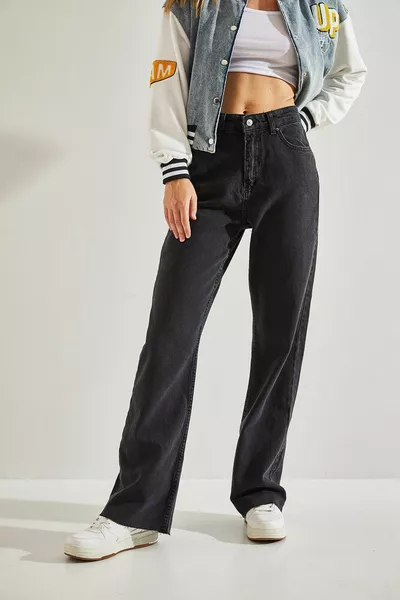 المرأة عالية الخصر نمط كامل الليزر قطع السراويل Palazzo 