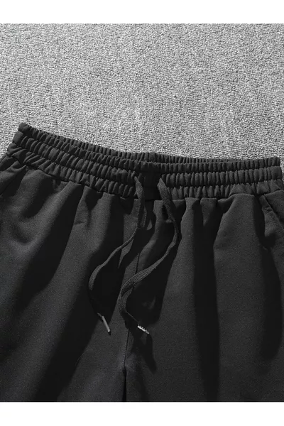 Short noir en lycra pour homme imprimé NY New York