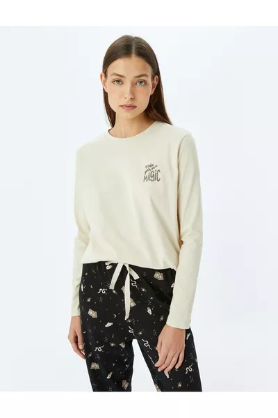 Cotton Printed Long Sleeve Pajama Set